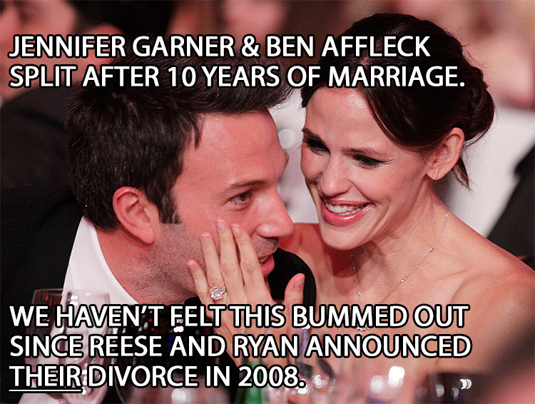 Cute picture of Jen Garner and Ben Affleck